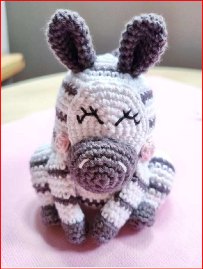 Cute Zebra Crochet Pattern PDF | Easy Amigurumi Digital Download