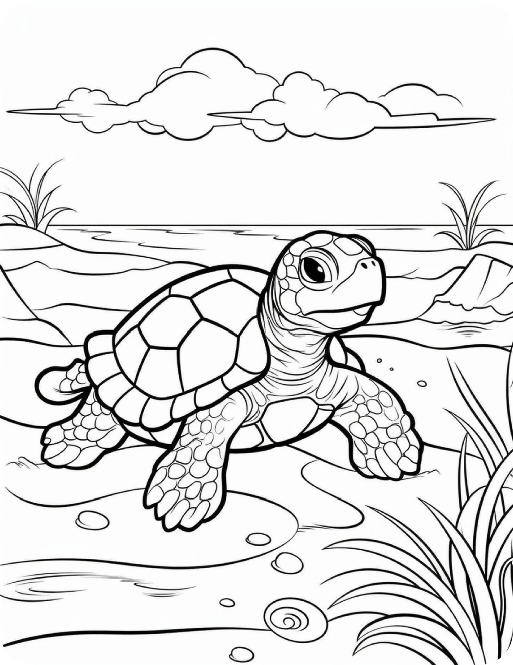 Sea Animals Coloring Book for Kids | Printable PDF