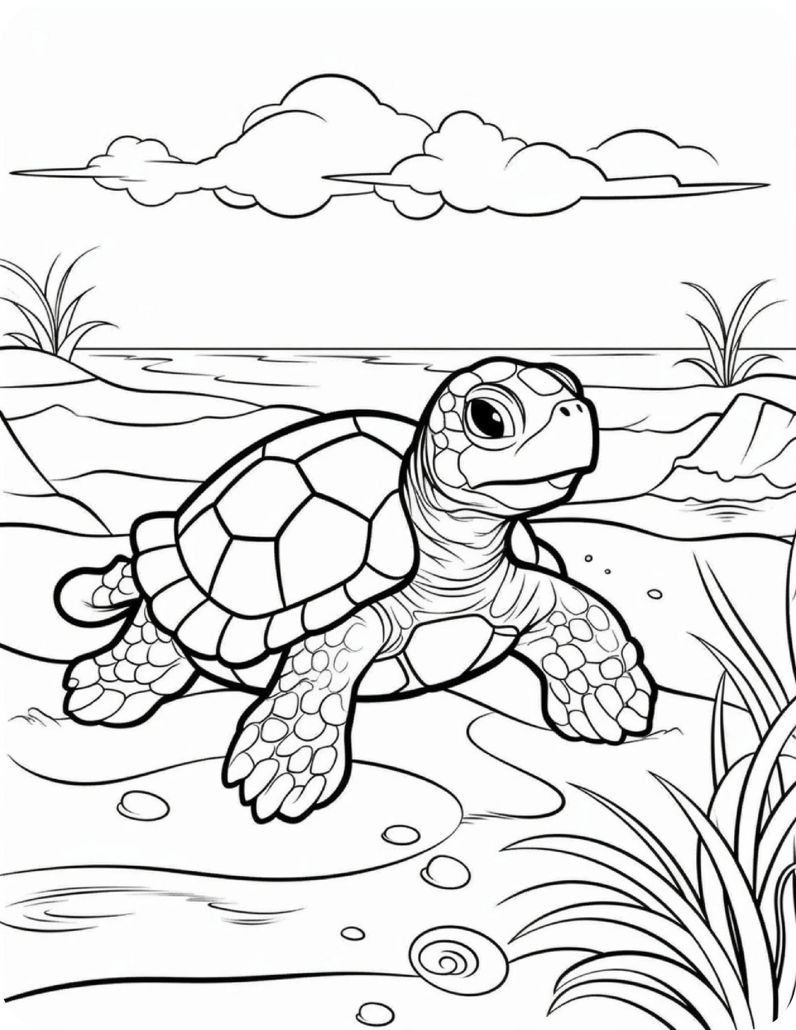 Sea Animals Coloring Book for Kids | Printable PDF