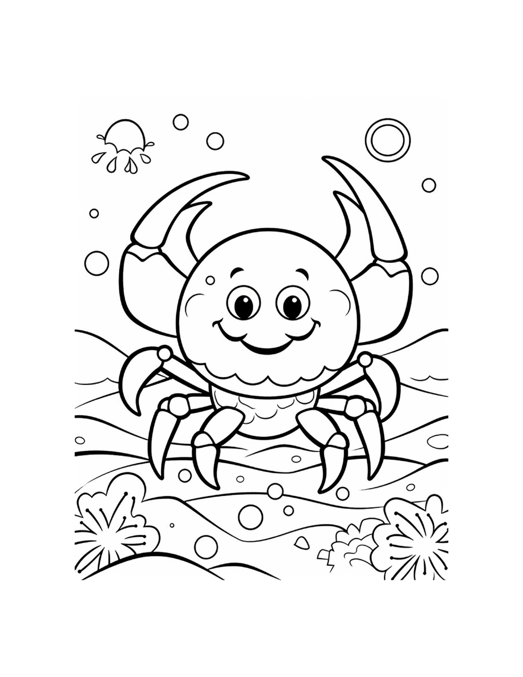 Sea Animals Coloring Book for Kids | Printable PDF