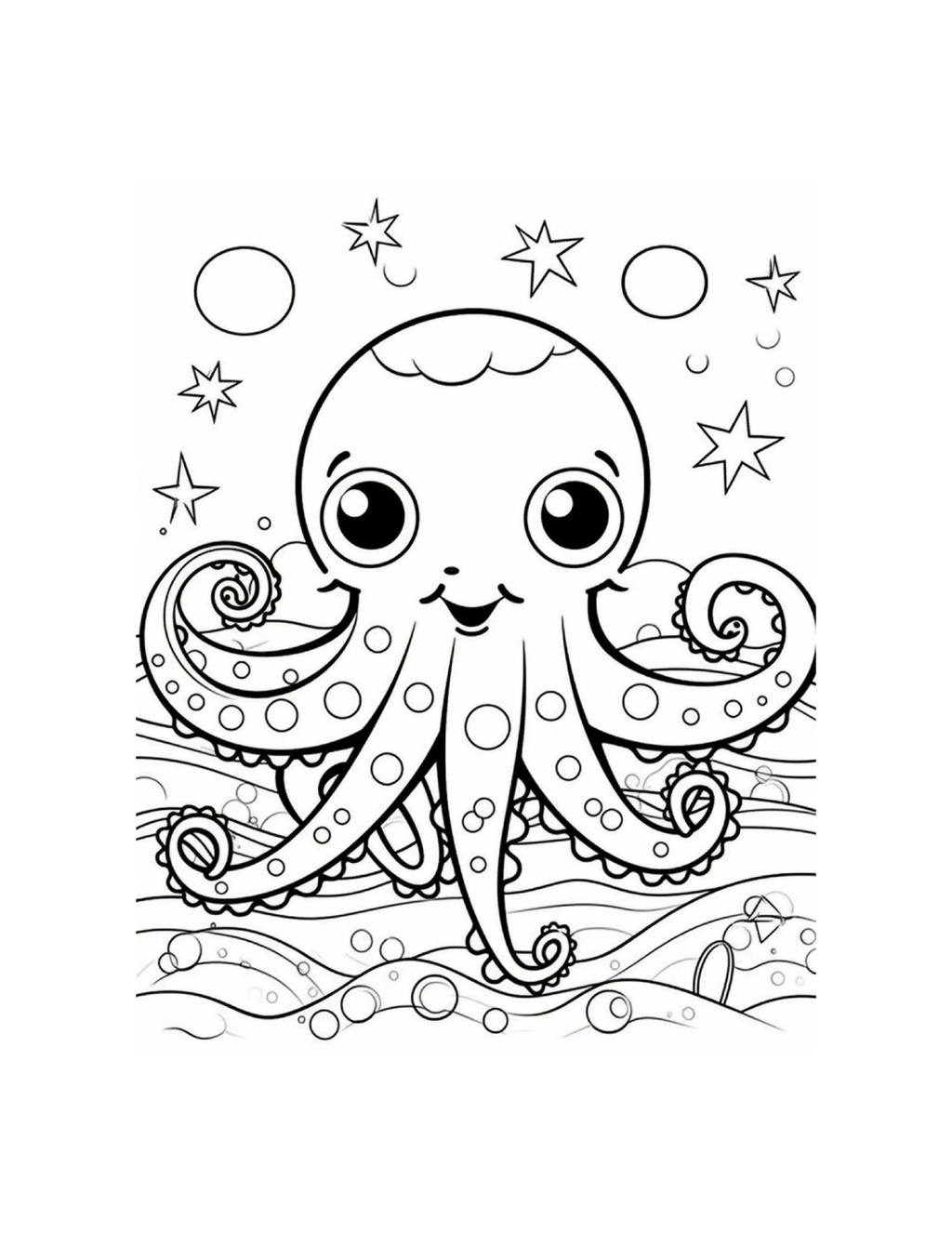 Sea Animals Coloring Book for Kids | Printable PDF