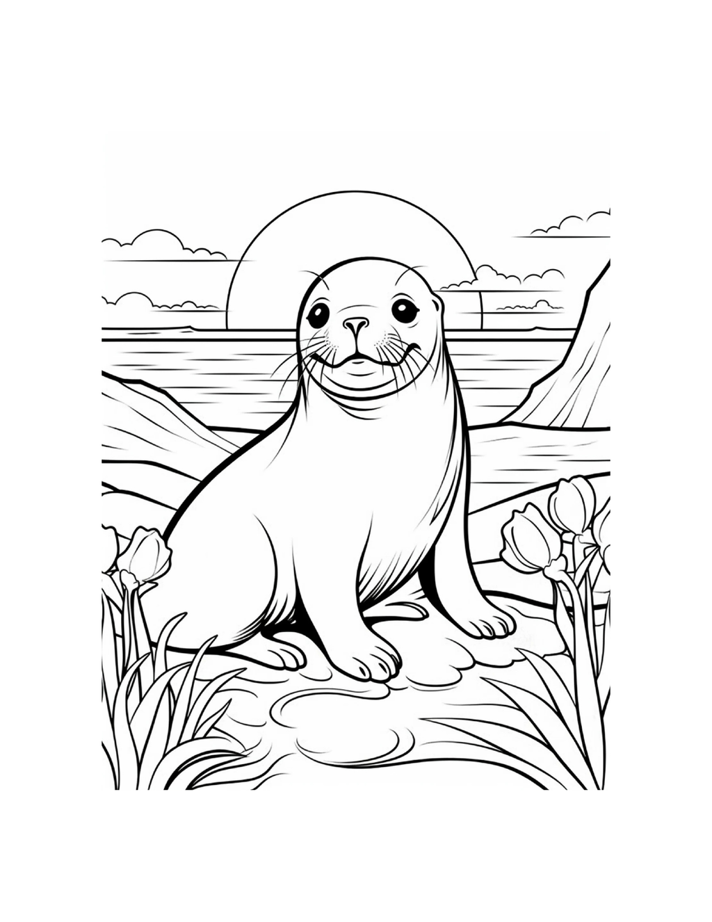 Sea Animals Coloring Book for Kids | Printable PDF