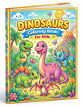 Cute Dinosaurs Coloring Book for Kids – Printable PDF