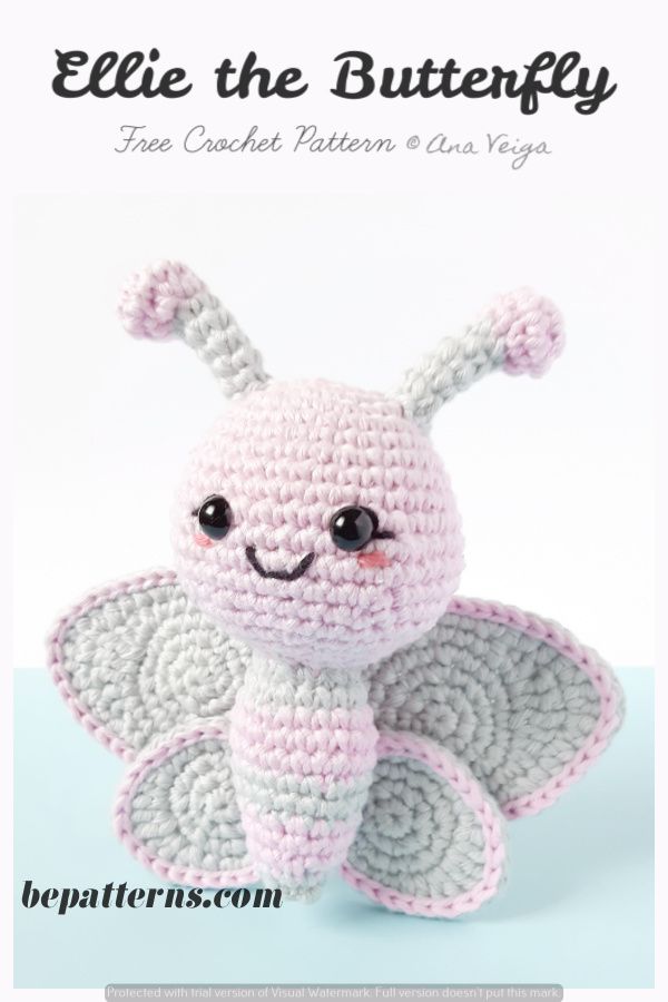 Cute Butterfly Crochet Pattern