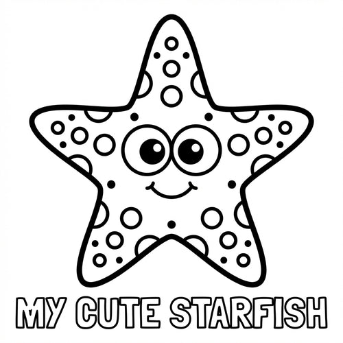 Cute Sea Animals Coloring Book for Kids – Printable PDF