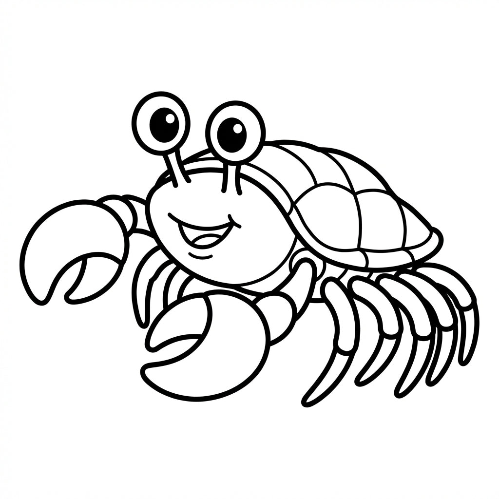 Cute Sea Animals Coloring Book for Kids – Printable PDF